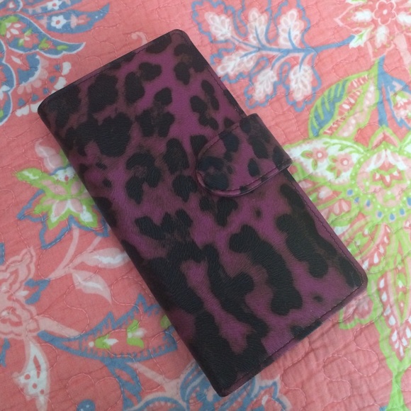 Leopard print wallet