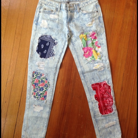 LF patch jeans