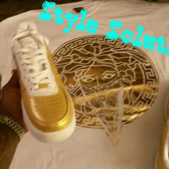 Custom Air FORCE 1's AND SHIRT - Picture 2 of 4