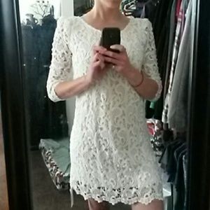 One of a kind white lace dress