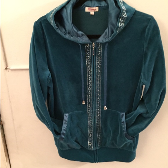 Velour teal jogging suit