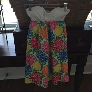 Lilly Pulitzer Strapless Poppy Dress