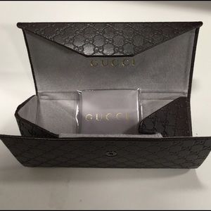 NEW authentic GUCCI  sunglasses case GG foldable