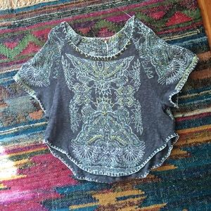 Free people Crochet Mayan Starburst Top Sz Medium