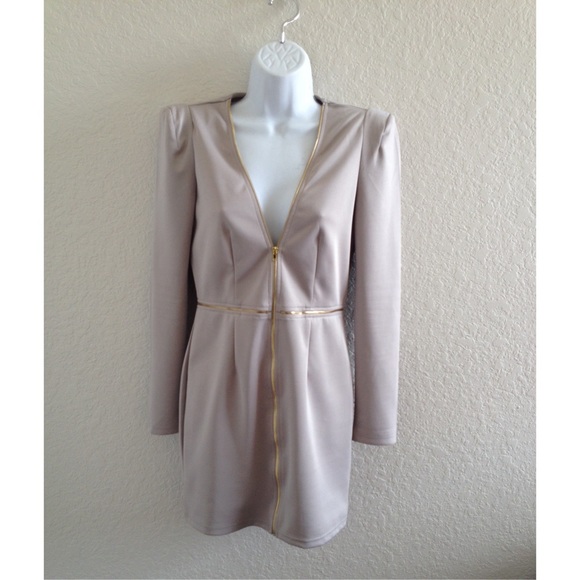 Gray Zip Detail Missguided dress.