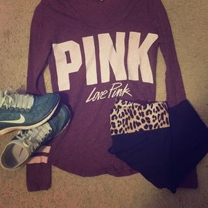 PINK long sleeve shirt.