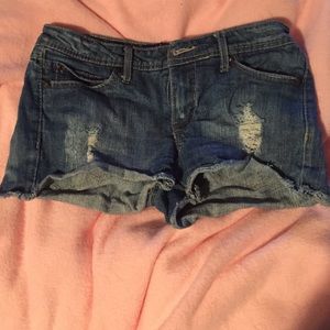 Denim shorts