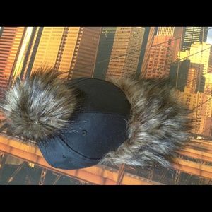 New Faux Fur Pom Pom Hat *adjustable*