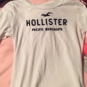 Hollister white long sleeve