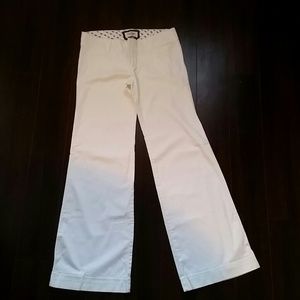 Abercrombie white flare pants
