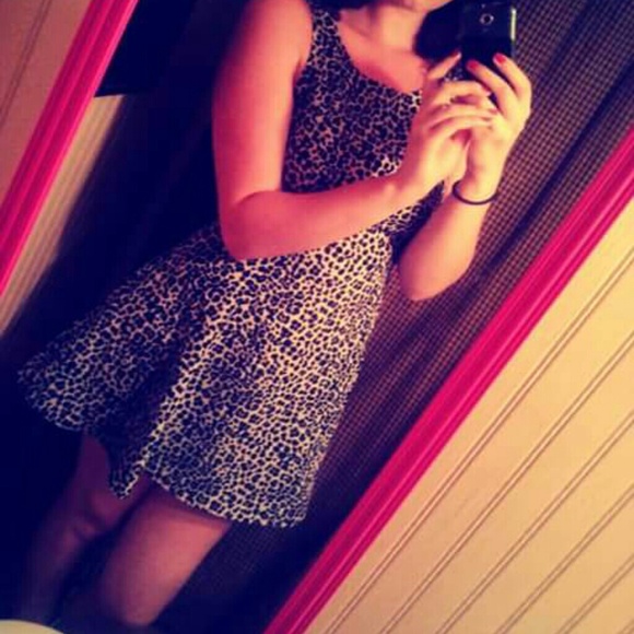 Cheetah print dress