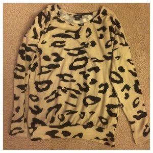 rue 21 cheetah print sweater