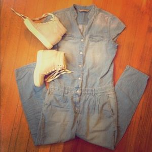 Zara denim jumpsuit