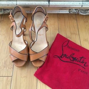 🚫SOLD 🚫 Christian Louboutin cognac leather