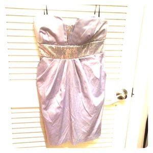 silver sequenced dress