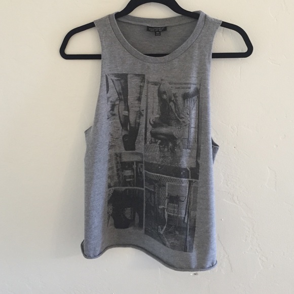 Grey muscle tank