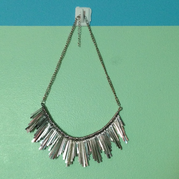 ⛔️SOLD⛔️Cute silver statement necklace :)