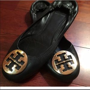 Black tory burch flats Reva 9