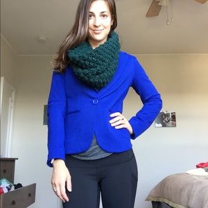 Royal blue tailored blazer