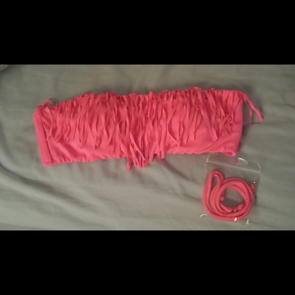 Victoria's Secret swim hot pink top