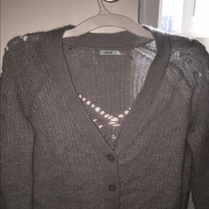 UO Kimchi Blue Cardigan - Grey - SZ MEDIUM