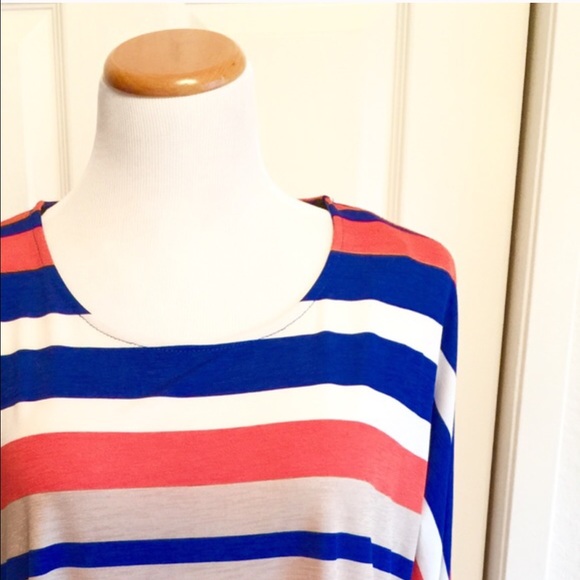 Last Orange & Blue Long Blouse - Picture 2 of 2