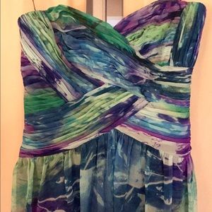 JS Boutique watercolor chiffon dress gown 4