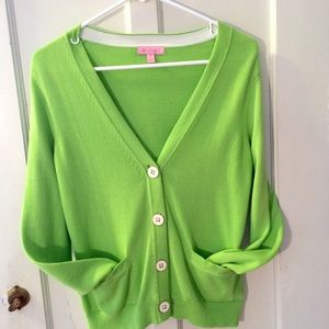 Lilly Pulitzer Green Cardigan