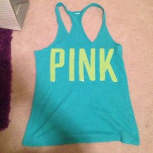 Pink tank top few sequins lifted