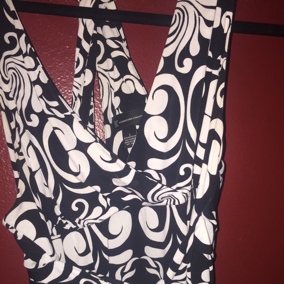 INC Fabulous faux wrap summer dress