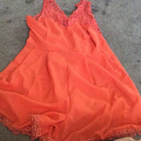 very cute orange romper