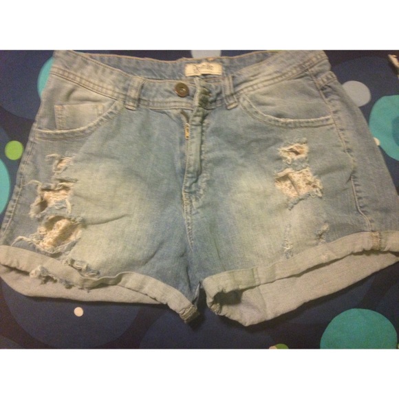 Ripped  boyfriend shorts