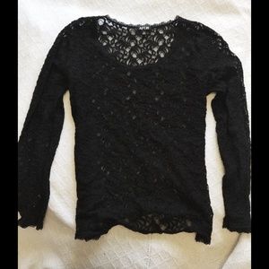 Apt. 9 Black Lace Top