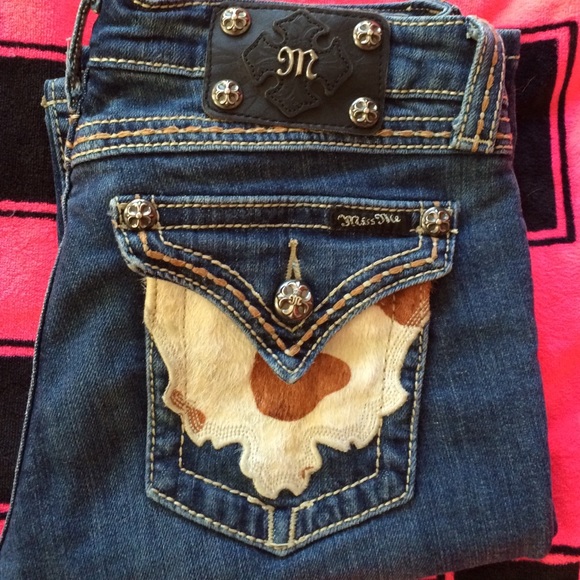 Cowhide miss me jeans