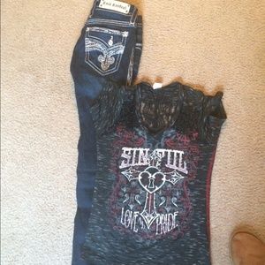 Rock Revival jeans and sinful tee