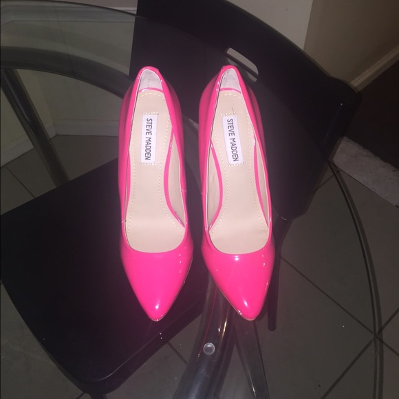 Bright Pink Patent Leather Pumps