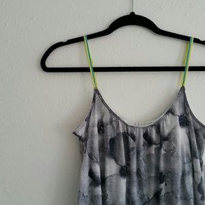 Flowy Grey Floral Print Top