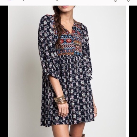 ๐ซsold in bundle ๐ซBoho baby doll tunic - Picture 3 of 3
