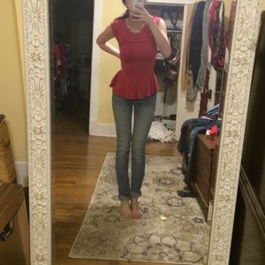 French Connection peplum top