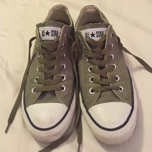 Green Converse All Stars