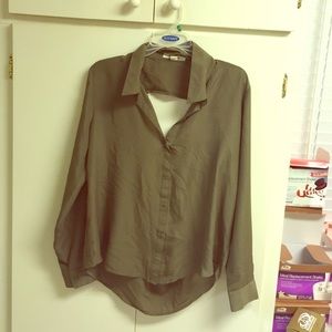 Olive green blouse
