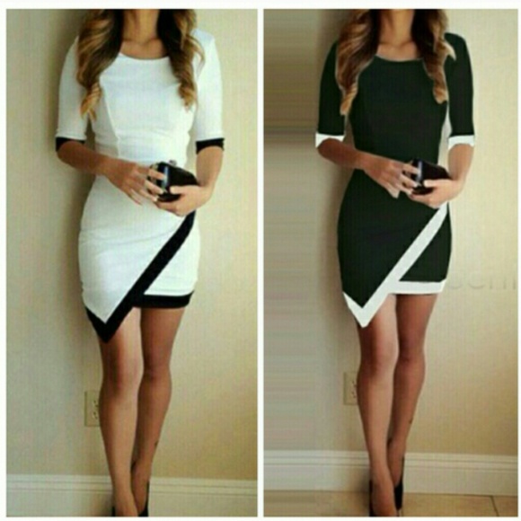 White asymmetric dress