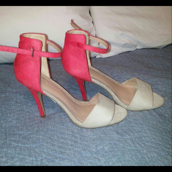 Orange n tan heels