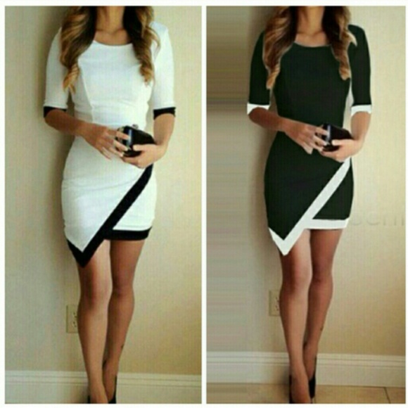 Black asymmetric dress