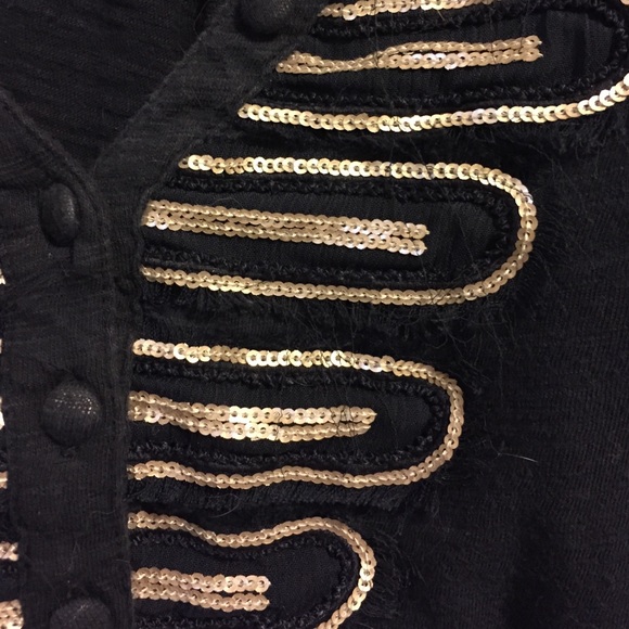 Navy/Silver Military C. Keer Top - Picture 2 of 2