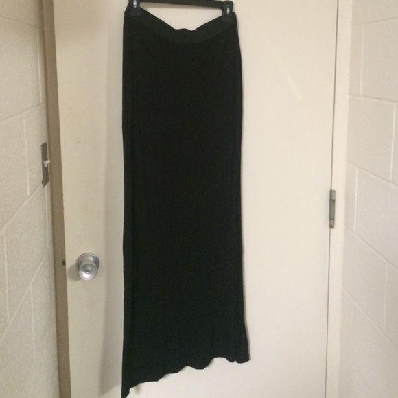 Black maxi skirt
