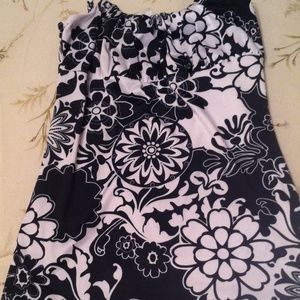 Black and white tank top