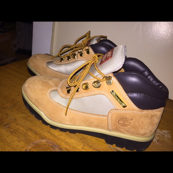 Timberland Junior Leather and Fabric Field Boots