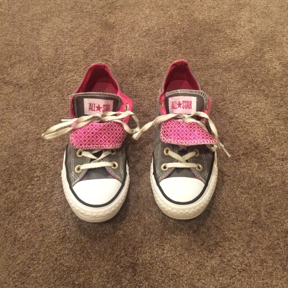 Pink Sparkly Converse