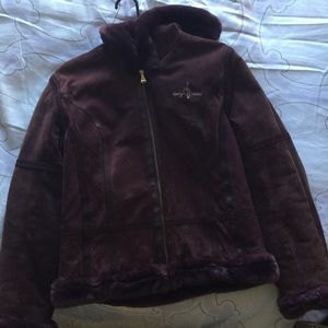 Baby Phat Purple Leather Coat